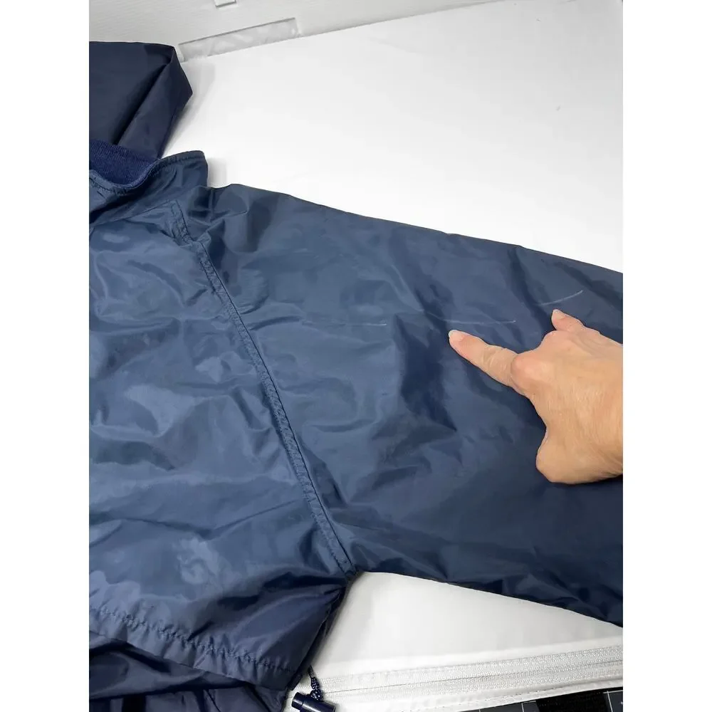 Lands' End Men's Navy Lightweight Windbreaker size L 42-44 Pre-Owned some marks
